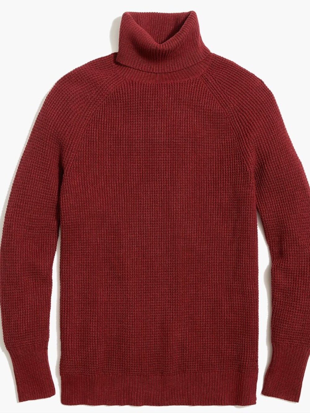Textured Women's Waffle Stitch Cotton Turtleneck Sweater - Size L - NWT